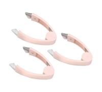 sourcing map 3 herramientas para quitar tallos de fresa, pelador de ojos de piña con mango antideslizante para frutas, verduras, tomates y patatas, color rosa