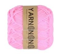 sourcing map 3 hilos de ganchillo, 1,8 mm, 5 capas, color rosa brillante, hilo acrílico de 75 g, hilo de peso deportivo, hilos suaves y esponjosos para tejer, manualidades, mantas, regalo, 164 yardas