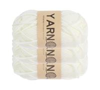 sourcing map 3 hilos de ganchillo, 1,8 mm, color beige, 5 capas, hilo acrílico de 75 g, hilos de peso deportivo, hilos suaves y esponjosos para tejer, manualidades, mantas, regalo, 164 yardas en total