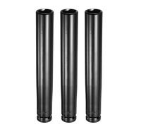 sourcing map 3 llaves de vaso de impacto profundo de 6 puntos de 1/2 pulgada, 20 mm, enchufe métrico de 200 mm, acero 45# extra largo tratado térmicamente para reparación de pernos de eje de husillo