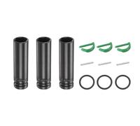 sourcing map 3 llaves de vaso de impacto profundo de 6 puntos de 1/2 pulgada de 16 mm, métricas estándar, eje de acero Cr-Mo, tuercas hexagonales con pasador de bloqueo de anillo de goma