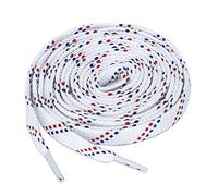 sourcing map 3 Pares Cordones planos de sarga de doble color para zapatillas de deporte Cordones gruesos de colores sólidos unisex Blanco rojo azul 100 cm/39.5"