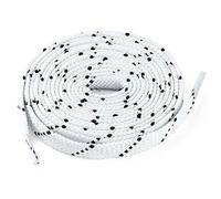 sourcing map 3 Pares Cordones planos de sarga de doble color para zapatillas de deporte Cordones gruesos de colores sólidos unisex Blanco negro 100 cm/39.5"