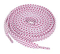 sourcing map 3 Pares De Cordones Para Zapatillas Doble Capa Punto Hueca Plana Fucsia Blanco 120 cm/47.2"