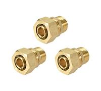 sourcing map 3 Piezas Adaptador de Conector de Tubo Tubo de 18 mm OD