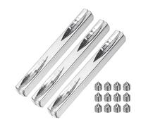 sourcing map 3 piezas de husillo de perilla de puerta, 75 mm de largo, barra de husillo de repuesto con tornillos hexagonales, piezas cuadradas de repuesto para montaje de muebles, proyectos de