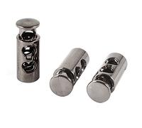 sourcing map 3 Piezas de plástico 5 mm de diámetro Doble con muelles Extremos del Agujero del tapón para Botella de Cable Locks