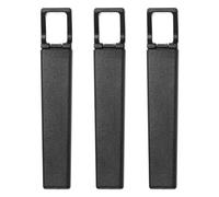 sourcing map 3 Piezas Sacacorchos de Viaje de 4.2" Sacacorchos de Bolsillo Portátil Abrebotellas de Vino de Plástico Rectangular para Camping Viajes, Negro