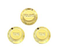 sourcing map 3 pomos de control de guitarra, estilo sombrero de plástico, perillas de control de tono de volumen (1 volumen y 2 tonos), piezas de repuesto para guitarra eléctrica y bajo para ST SQ