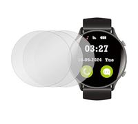 sourcing map 3 protectores de pantalla de reloj de vidrio templado de 37,5 mm, protección antiespía, esfera de cristal, protector de pantalla suave, antimiradas, película redonda para relojes
