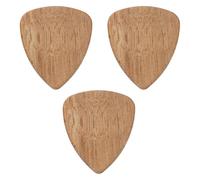 sourcing map 3 púas de guitarra de madera, calibre ultra pesado de 3 mm, con forma de ranura de madera, para guitarras eléctricas, acústicas, bajos, color marrón
