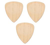 sourcing map 3 púas de guitarra de madera, calibre ultra pesado de 3 mm, de madera de pino, con forma de ranura para guitarras eléctricas, acústicas, bajos, color madera