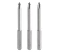 sourcing map 3 puntas de destornillador Phillips PH1 de 5/32 pulgadas, vástago hexagonal de 45 mm de longitud, puntas hexagonales magnéticas de cabeza cruzada S2 de acero para destornillador eléctrico