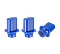 sourcing map 3 puntas de interruptor de palanca de guitarra de 3 vías y 5 vías, punta de botón de plástico con ranura cruzada para piezas de repuesto de guitarra eléctrica SQ ST TL, color azul