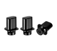 sourcing map 3 puntas de interruptor de palanca de guitarra de 3 vías y 5 vías, punta de botón de plástico con ranura cruzada para piezas de repuesto de guitarra eléctrica SQ ST TL, color negro