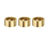 sourcing map 3 rodamientos de manguito, 30 mm de diámetro x 38 mm de diámetro exterior x 20 mm de longitud, bujes de bronce sinterizado autolubricantes