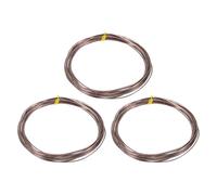 sourcing map 3 rollos de alambre bonsái de 1 mm cada rollo, 16.4 pies (5 m) de alambre de aluminio anodizado para jardinería, fijación de ramas de árbol, manualidades, color marrón