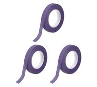 sourcing map 3 rollos de cintas florales, 30 yardas x 1/16 pulgadas, cinta adhesiva impermeable para arreglos florales, color morado