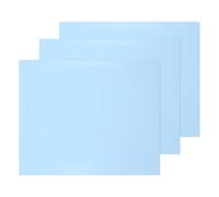 sourcing map 3 rollos de vinilo de transferencia de calor, 12 x 10 pulgadas, hojas de vinilo HTV de poliuretano HTV para camisetas, ropa deportiva, ropa, máquina de prensa de calor, azul claro