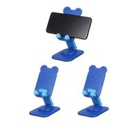 sourcing map 3 soportes para teléfono celular, plegable, ajustable en 360°, soporte universal para teléfono móvil, con forma de oso, para decoración del hogar, oficina, accesorios de escritorio, color