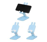 sourcing map 3 soportes para teléfono celular, plegable, ajustable en 360°, soporte universal para teléfono móvil, con forma de gato, para decoración del hogar, oficina, accesorios de escritorio