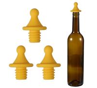 sourcing map 3 tapones de vino de silicona con forma de techo, reutilizables, herméticos, a prueba de fugas, ahorrador de licor con tapón de botella de cerveza para bar, fiesta de vacaciones, color