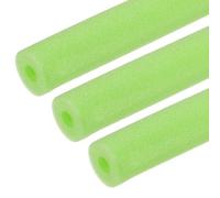 sourcing map 3 tubos de espuma de aislamiento de tubería de 1/2 pulgada, cubiertas de tubo de espuma de 1.38 pulgadas de diámetro exterior, tubo de barra enrollable de 3.3 pies de largo, preservación