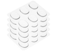 sourcing map 30 almohadillas de gel para amortiguadores de tambor, silenciadores de tambor, amortiguadores de tambor, gel de luna, transparente, 30 x 25 x 3 mm, para control de tono de tambores