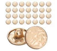 sourcing map 30 botones dorados con vástago de metal, 12,5 mm, botones de costura decorativos para hombres y mujeres, uniformes, vestidos, abrigos, trajes, blazer, manualidades