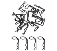 sourcing map 30 clips de cuerpo RC de ángulo de 90 grados doblados y elásticos de 23 x 1,4 x 7 mm para todos los modelos de escala 1/8 1/10 1/12 RC Car Crawler Truck, piezas de repuesto de carcasa