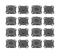 sourcing map 30 juegos de botones magnéticos a presión, 10 mm, metal, ciruela, cierre magnético para coser, accesorios para bolsa de ropa, cuero, bricolaje, bolso, cartera, manualidades, color negro