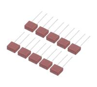 sourcing map 30 microfusibles cuadrados en miniatura montados en inmersión para piezas electrónicas PCB reparación LCD, T3.15A 3.15A 250V, rojo