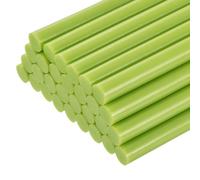 sourcing map 30 mini barras de pegamento caliente de 11 mm x 100 mm de alto pegajosas grandes para pistola de pegamento, color verde fruta