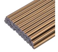 sourcing map 30 mini barras de pegamento caliente de 7 mm x 100 mm de alto, pequeñas barras de pegamento caliente para pistola de pegamento, bronce dorado