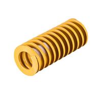 sourcing map 30 mm od 70 mm de largo estampado en espiral molde de compresión de carga ligera muere resorte amarillo