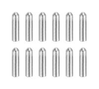 sourcing map 30 pasadores de acero inoxidable 304, cabeza redonda de 3 x 8 mm, extremo biselado plano, clavijas de soporte de estante, elementos de sujeción para muebles, proyectos de bricolaje