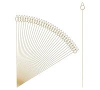 sourcing map 30 soportes para tarjetas de mesa, 11.8 gotas de lluvia, clips de alambre de metal para fotos, soportes para números de mesa, púas para bodas, fotos, notas, restaurante, dorado