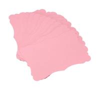 sourcing map 30 tarjetas de papel kraft en blanco, cartulina de colores de 5 x 7,6 cm de grosor, tarjetas de índice rosa para manualidades, tarjetas de felicitación, menús, invitaciones de boda