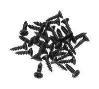 sourcing map 30 tornillos de 3 mm para guitarra eléctrica y bajo, tornillos de montaje para placa de arañazos para guitarra SQ TL, color negro