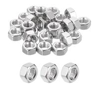 sourcing map 30 tuercas hexagonales M10 x 1,5 mm, acero inoxidable 304, rosca métrica gruesa, tuercas hexagonales para electrónica, máquina, bricolaje