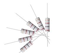 sourcing map 30 uds 5W 5 vatios Resistencias de película de óxido metálico de cable axial 2K OHM ±5% de tolerancia