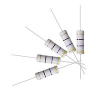 sourcing map 30 uds 5W 5 vatios Resistencias de película de óxido metálico de cable axial de 47 Ohm ±5% de tolerancia