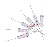 sourcing map 30 uds, Resistencia de Película de Óxido de Metal, 5% de Tolerancia, Cable Axial, 2W, A Prueba de Llamas, 0,22 Ohmios de Resistencia para DIY Proyectos Electrónicos y