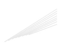 sourcing map 30 varillas de plástico ABS, diámetro de 1 mm, 2 mm, 3 mm, 4 mm, 5 mm, 6 mm de longitud, barra sólida blanca para modelos de bricolaje, fabricación de modelos arquitectónicos, mesa de