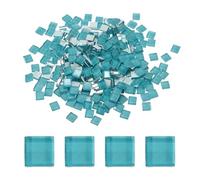 sourcing map 300 azulejos de mosaico de vidrio, 300 g, cuadrados, de cristal, suministros de manualidades, azulejos de cerámica para manualidades, marcos de fotos a granel, macetas, decoración