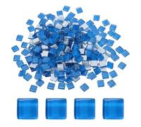 sourcing map 300 azulejos de mosaico de vidrio, 300 g, cuadrados, de vidrio, suministros de manualidades, azulejos de cerámica para manualidades, marcos de fotos a granel, macetas, decoración