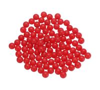 sourcing map 300 bolas de rodamiento de plástico PP de 5 mm, bolas de plástico sólido, bola de rodamiento de precisión G2, superficie esmerilada, color rojo
