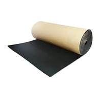 sourcing map 300cmX100cm Aislante Térmico Insonorizante Negro Forro Papel Adhesivo 10mm De Espesor Espuma Aislante Acústico Insonorización Coche