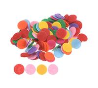 sourcing map 300uds Redondos Fieltro Círculos, 10mm 3/8" Artesanía Fieltro Almohadillas No-Tejida Tela Almohadilla para Bricolaje Corte Proyectos Artesanía Acabado, Mezcla Color