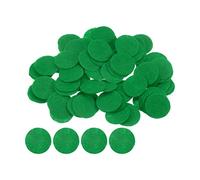 sourcing map 300uds Redondos Fieltro Círculos, 20mm 3/4" Artesanía Fieltro Almohadillas No-Tejida Tela Almohadilla para Bricolaje Costura Artesanía Corte Proyectos Artesanía Acabado, Verde